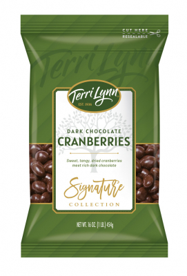 Dark Chocolate Cranberries - in Package